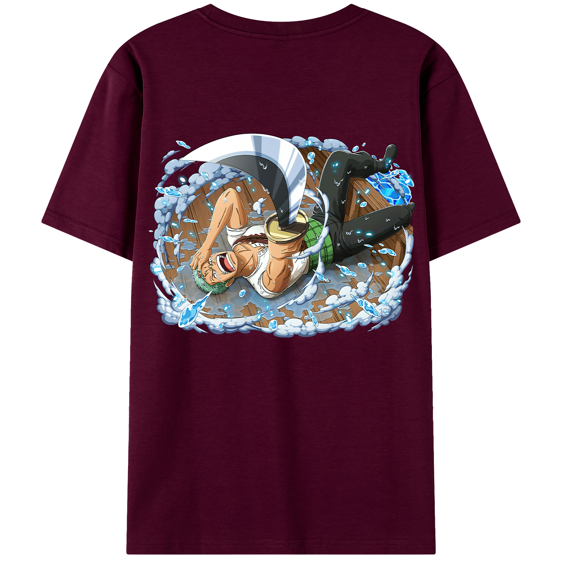ワンピース ロロノア・ゾロ ONE PIECE Roronoa Zoro レディース半袖Tシャツ(バックプリント)
